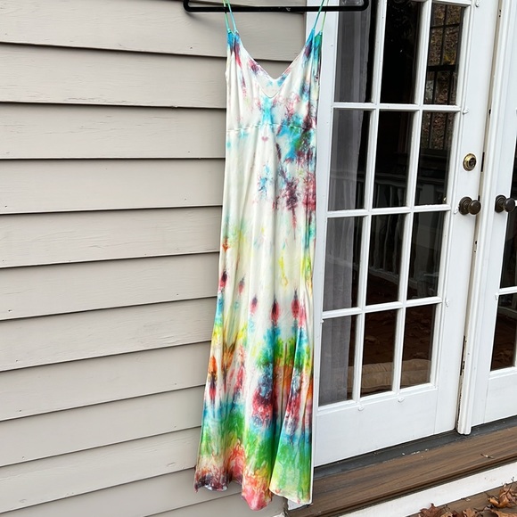 Dannijo tie dye slip maxi dress tie dye size xsmall - Picture 3 of 8